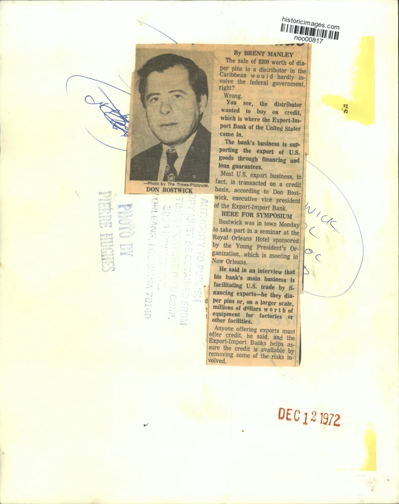 1972 Press Photo Don Bostwick took part in seminar at Royal Orleans Hotel - Image 2