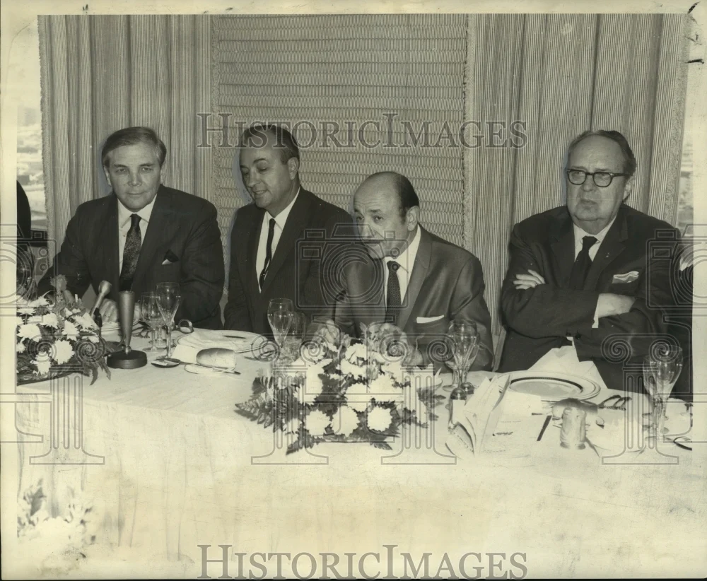 1969 Press Photo Captain J. W. Clark at Delta Steamship Line Anniversary Lunch