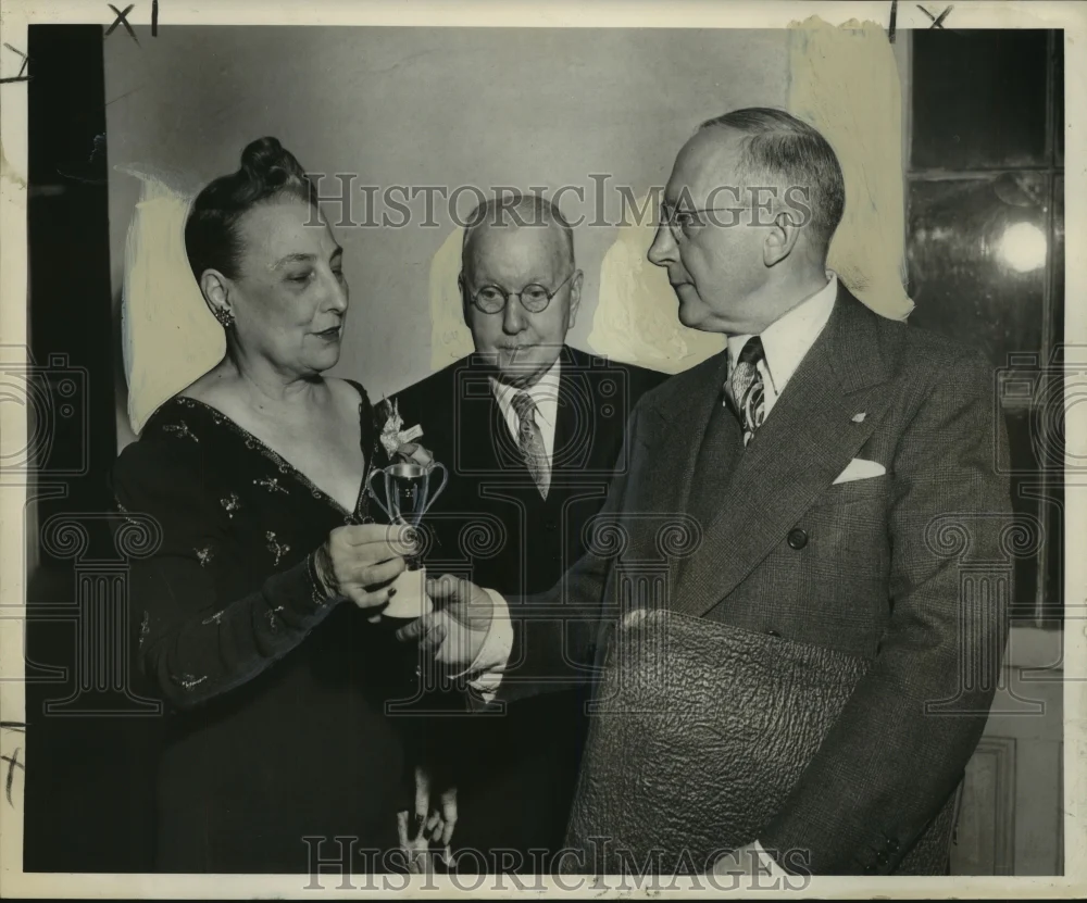 1951 Press Photo Dr. George Cooper honored by Poetry Forum at a poetry symposium