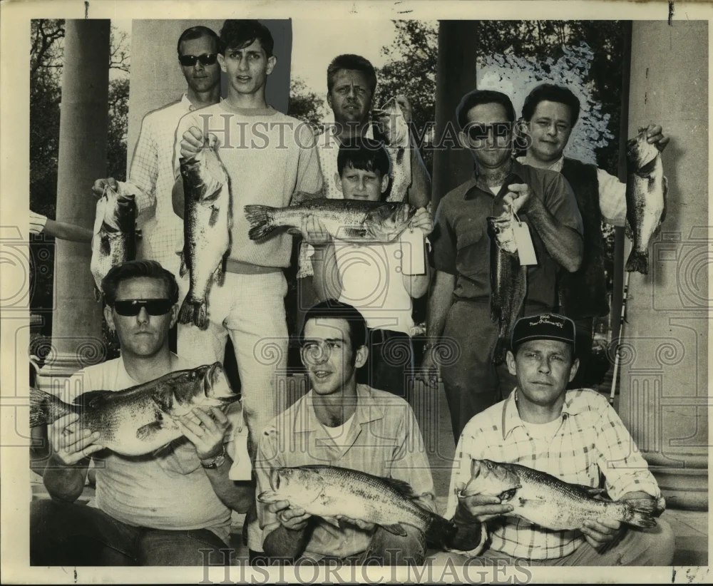 1970 Press Photo Winners in the 25th annual Big Bass Fishing Rodeo at City Park