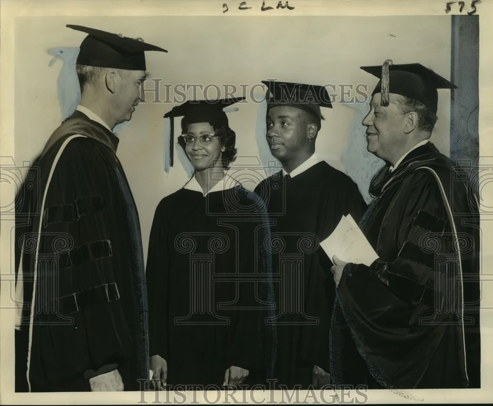 1962 Press Photo Leaders in Dillard University Graduation Services, New Orleans