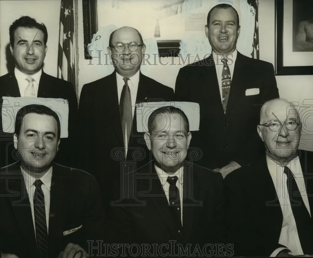 1957 Press Photo River Club newly elected officers at New Orleans Athletic Club