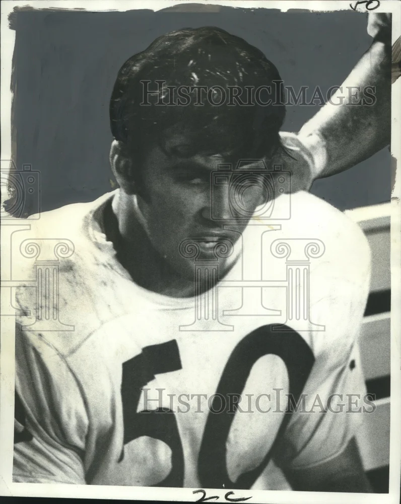 1972 Press Photo Center New Orleans' Art Donahue of Northwestern State Football