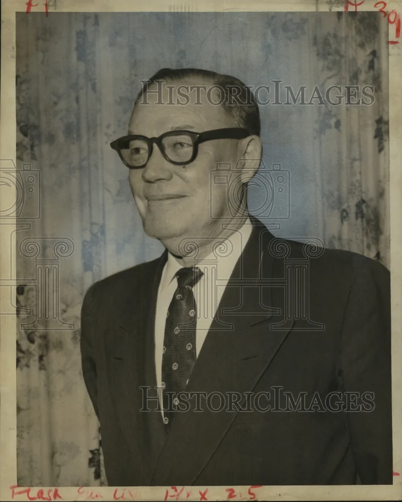 1959 Press Photo Earl Eisenhower, President Eisenhower's brother in New Orleans