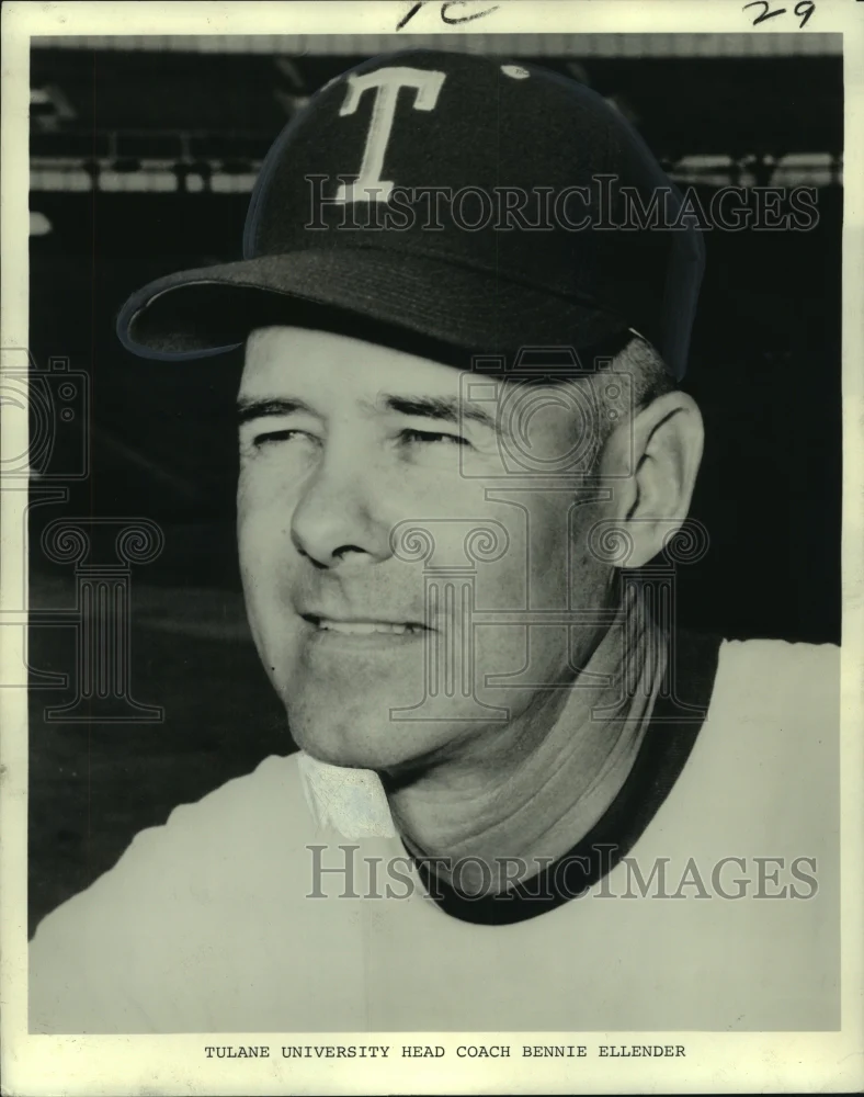 1974 Press Photo Tulane University Head Coach Bennie Ellender - noo13757