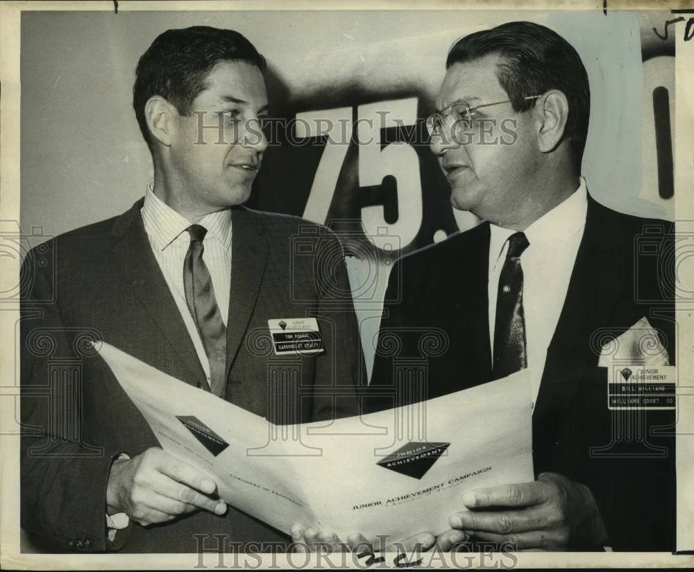 1968 Press Photo Kick-off of fund drive, Junior Achievement, Greater New Orleans