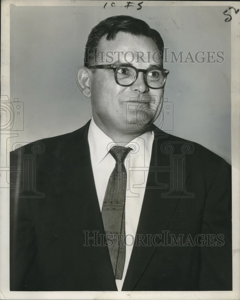 1956 Press Photo James E. Favret - noo14917