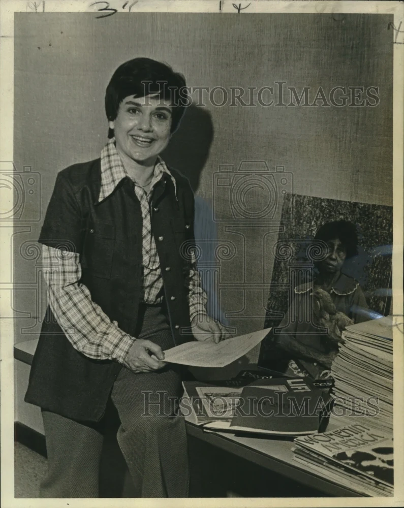 1975 Press Photo Pat Evans, head of state's Bureau on the Status of Women.