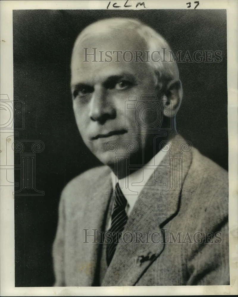 1915 Press Photo Charles W. Fox, vice president Whitney Bank, New Orleans