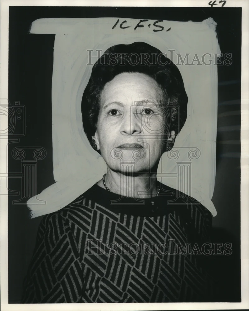 1968 Press Photo Mrs. Edgar A. Fordtran, President, Maison Hospitaliere