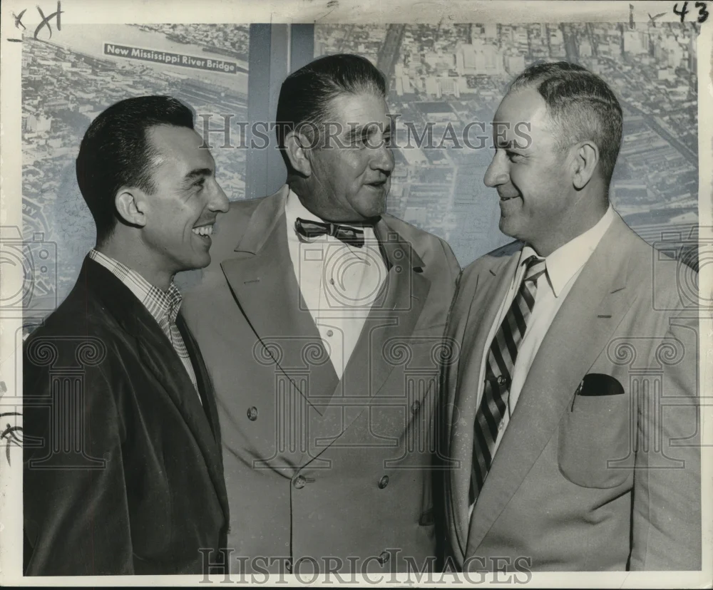 1957 Press Photo New Orleans Municipal Employees Club Officers - noo19758