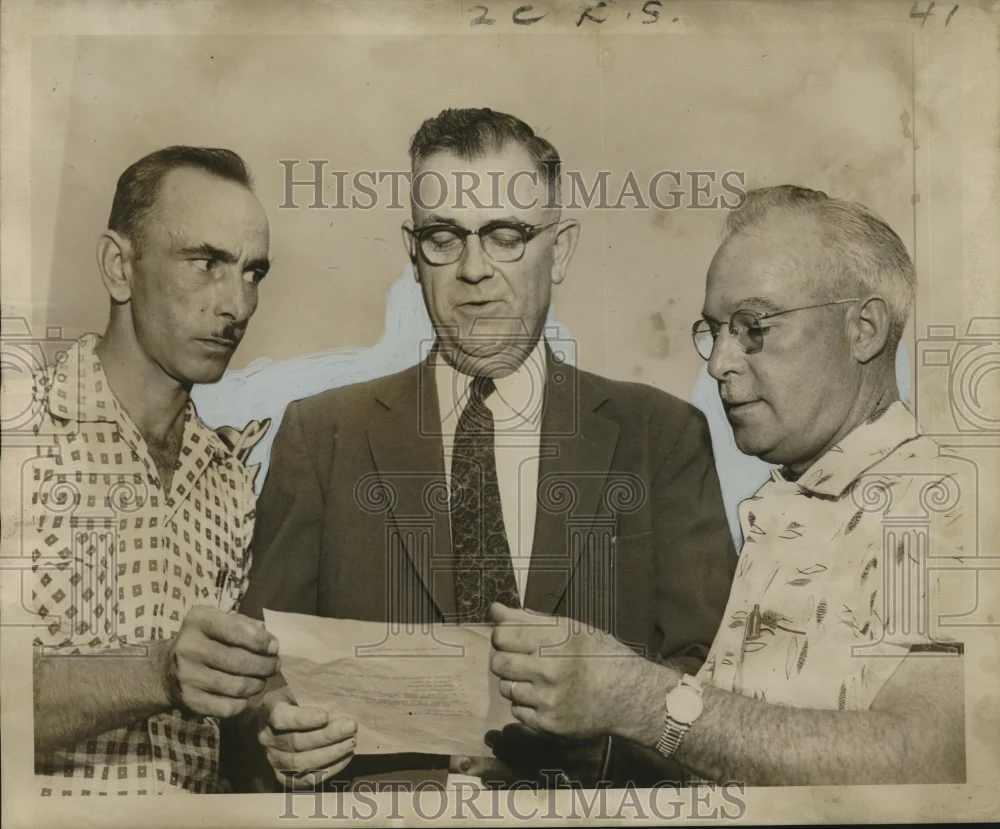 1955 Press Photo Crescent City Gun Club Officers Re-Elected, New Orleans