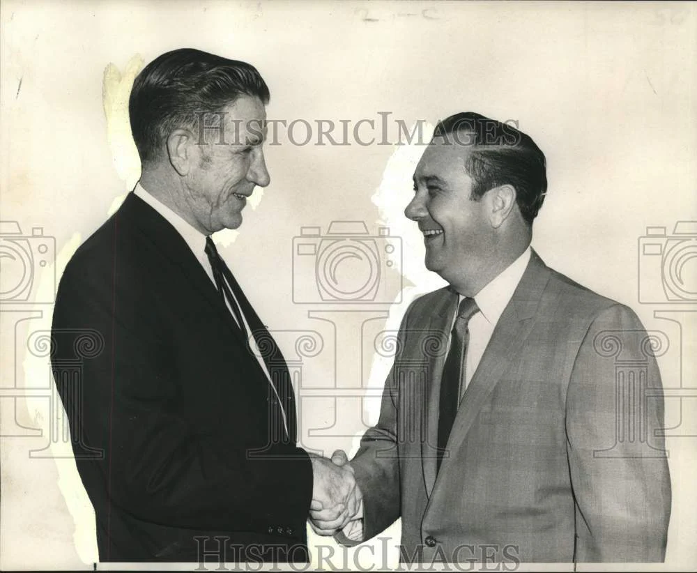 1969 Press Photo Charles Glasgow, Wilbur Cox of Society Traffic & Transportation