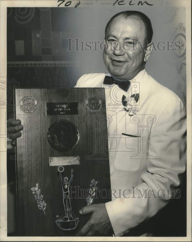 1964 Press Photo Edward Hardiler Named "Optimist of the Year" by Optimist Club