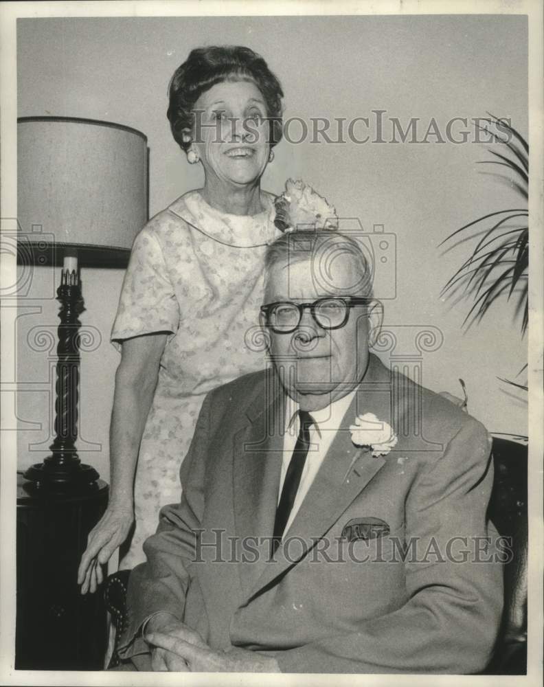 1970 Press Photo Mr. & Mrs. George Herzog Sr. Celebrate 50th Wedding Anniversary