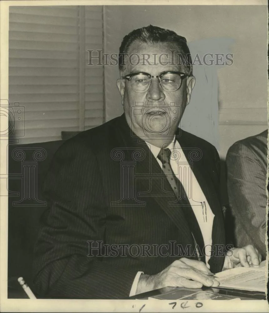 1967 Press Photo L.A. Holland, chairman, Louisiana State Racing Commission