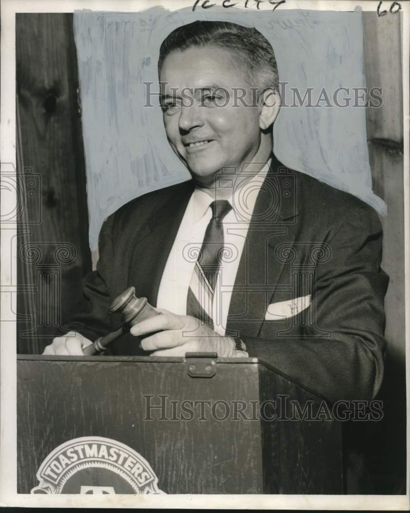 1957 Press Photo Lawrence J. Housey, President of New Orleans Toastmasters