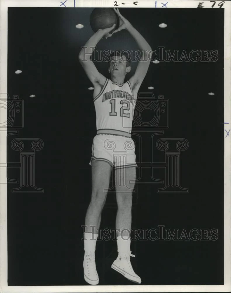 1972 Press Photo Butch Hildebrand, Guard for Northwestern Basketball Team