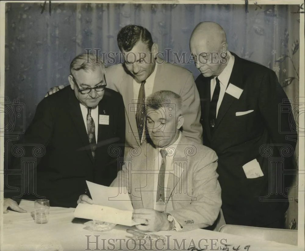 1958 Press Photo Officers of Police Jury Association of Louisiana - noo32323