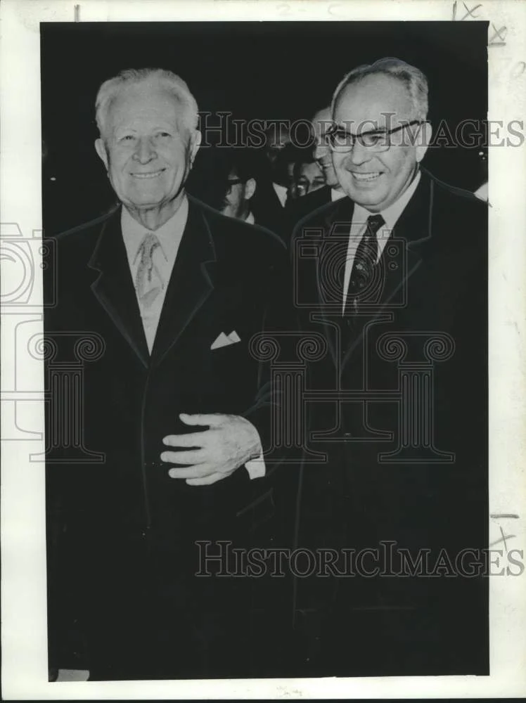 1973 Press Photo Czechoslovak President, Communist Party Chief - noo33303
