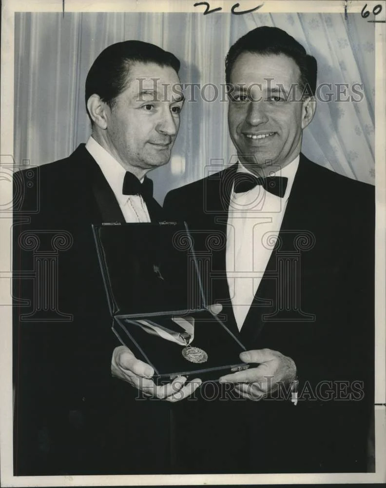 1967 Press Photo Label A. Katz of New Orleans is honored by B'nai B'rith