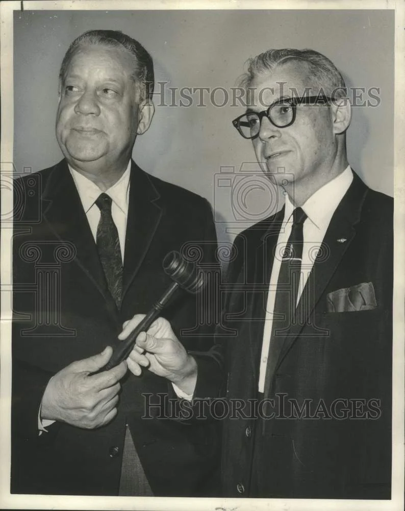 1966 Press Photo Dr. Sydney Jacobs & Dr. Albert W. Dent- National Tuberculosis