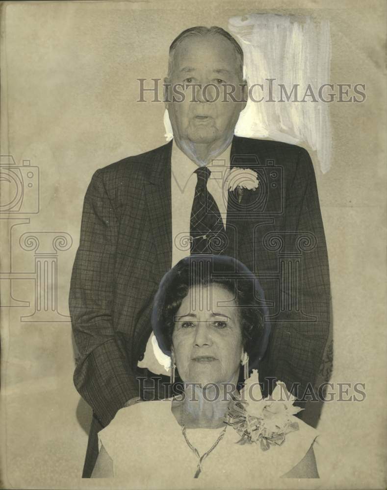 1971 Press Photo Mr. and Mrs. Benjamin F. Kelley Sr.'s 50th Wedding Anniversary