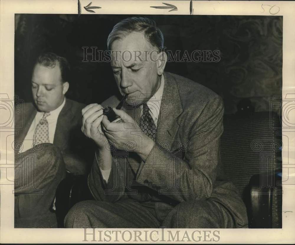 1949 Press Photo Dr. Dumas Malone, professor of history at Columbia - noo44075