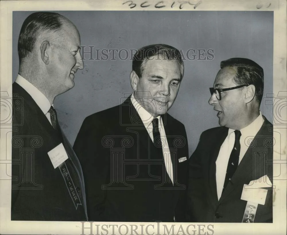 1967 Press Photo Attendees at New Orleans construction industry seminar