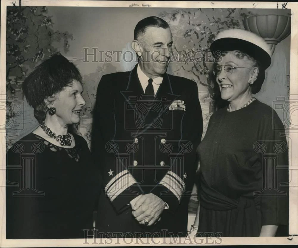1962 Press Photo Rear Adm. Charles Lymann III-Veterans Day luncheon of the AAUW