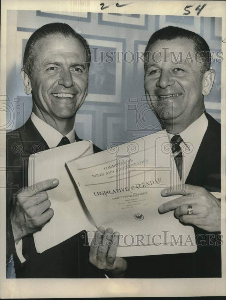 1960 Press Photo Senators Frank E. Moss & Howard W. Cannon - noo48155