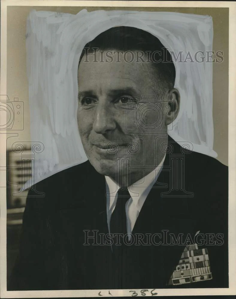 1961 Press Photo Admiral Emmet O'Beirne- US Military assistance advisory group