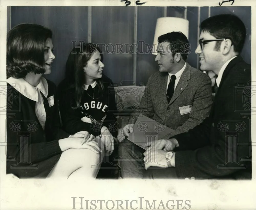 1968 Press Photo Student leaders-Mississippi Intercollegiate Council conference