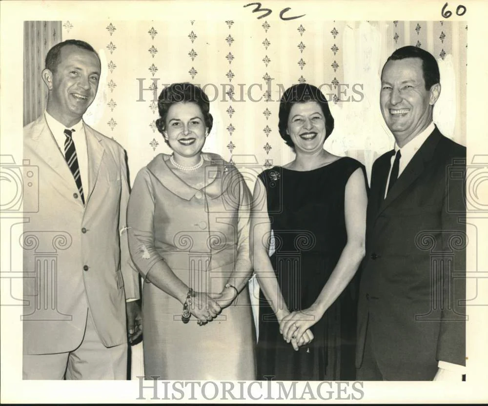 1965 Press Photo Louisiana Commandery Military Order of Foreign Wars at Party