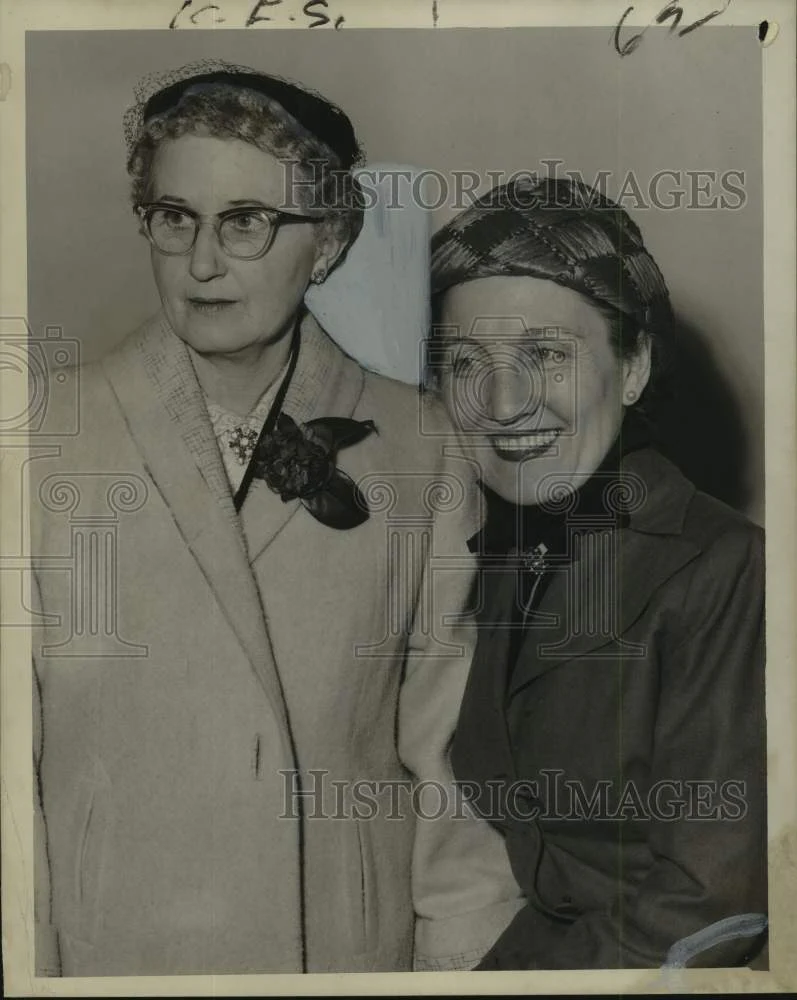1957 Press Photo Miss Ethel Watson And Companion - noo69051