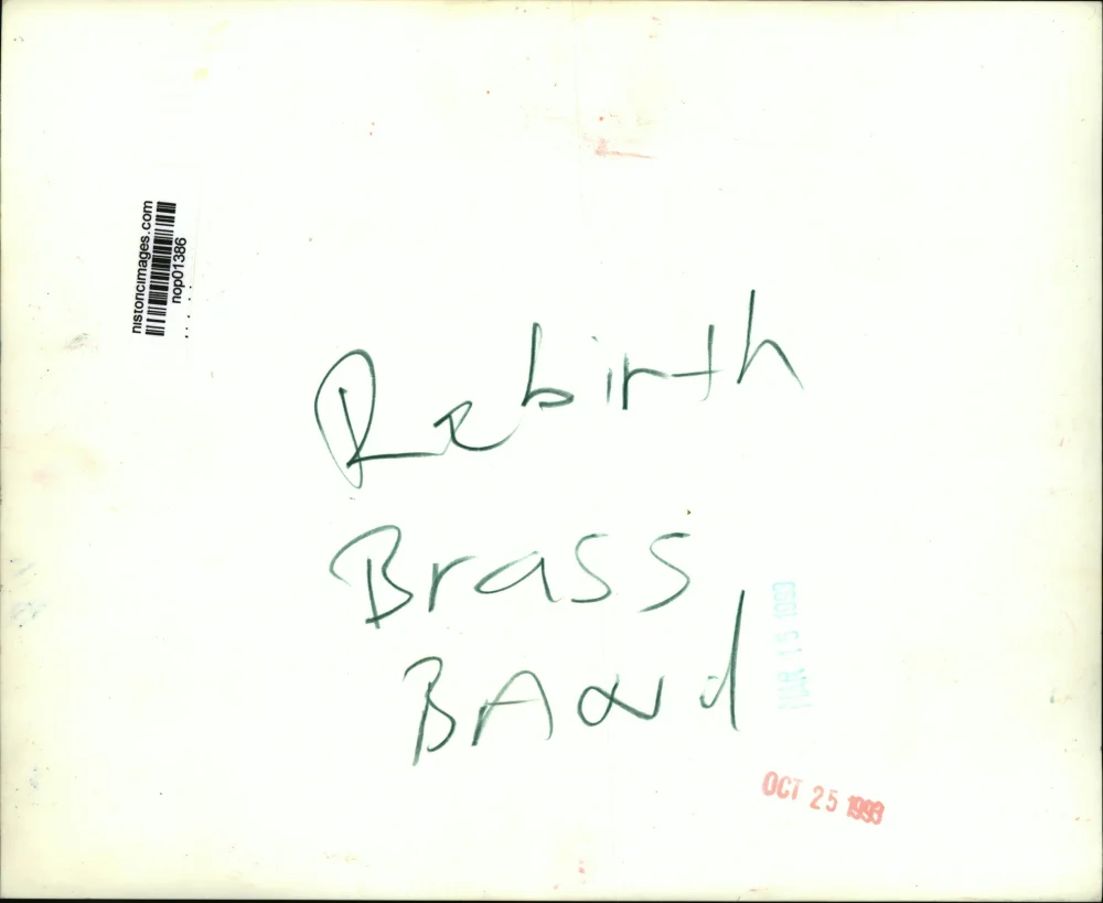 1993 Press Photo Kermit Ruffins with the Rebirth Brass Band. - nop01386 - Image 2
