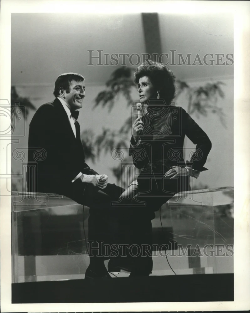 1973 Press Photo Tony Bennett and Lena Horne on Tony and Lena, on ABC.