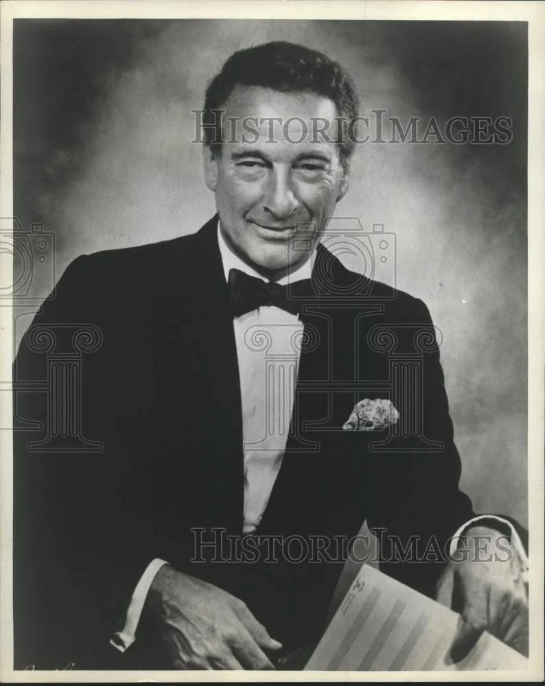 1970 Press Photo Victor Borge, Danish conductor, musician and comedian