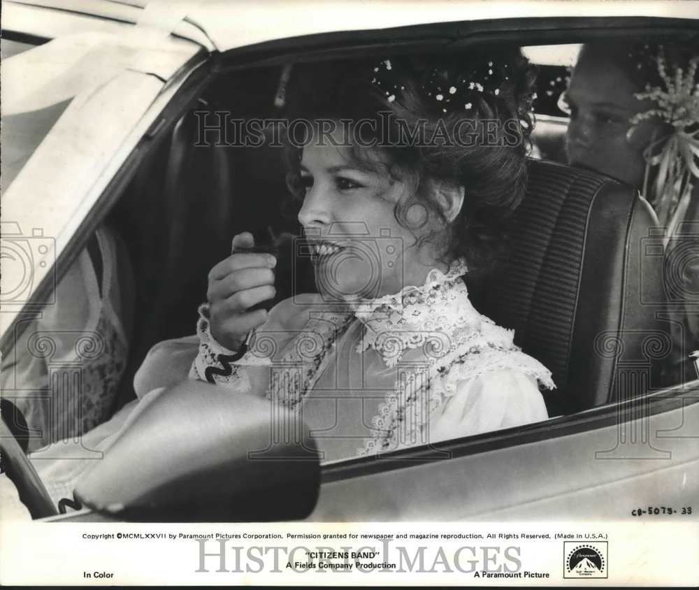 1977 Press Photo Candy Clark in a scene from Citizens Band. - nop15436