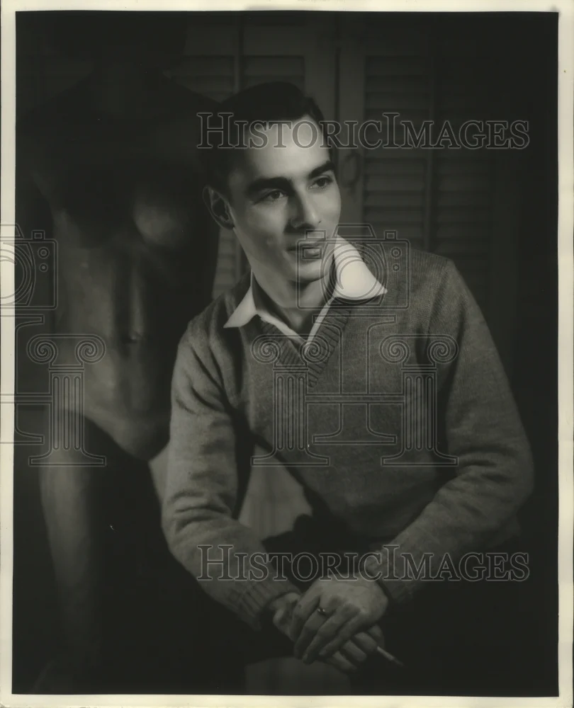 1956 Press Photo Paul Cramer, sculptor - nop19930