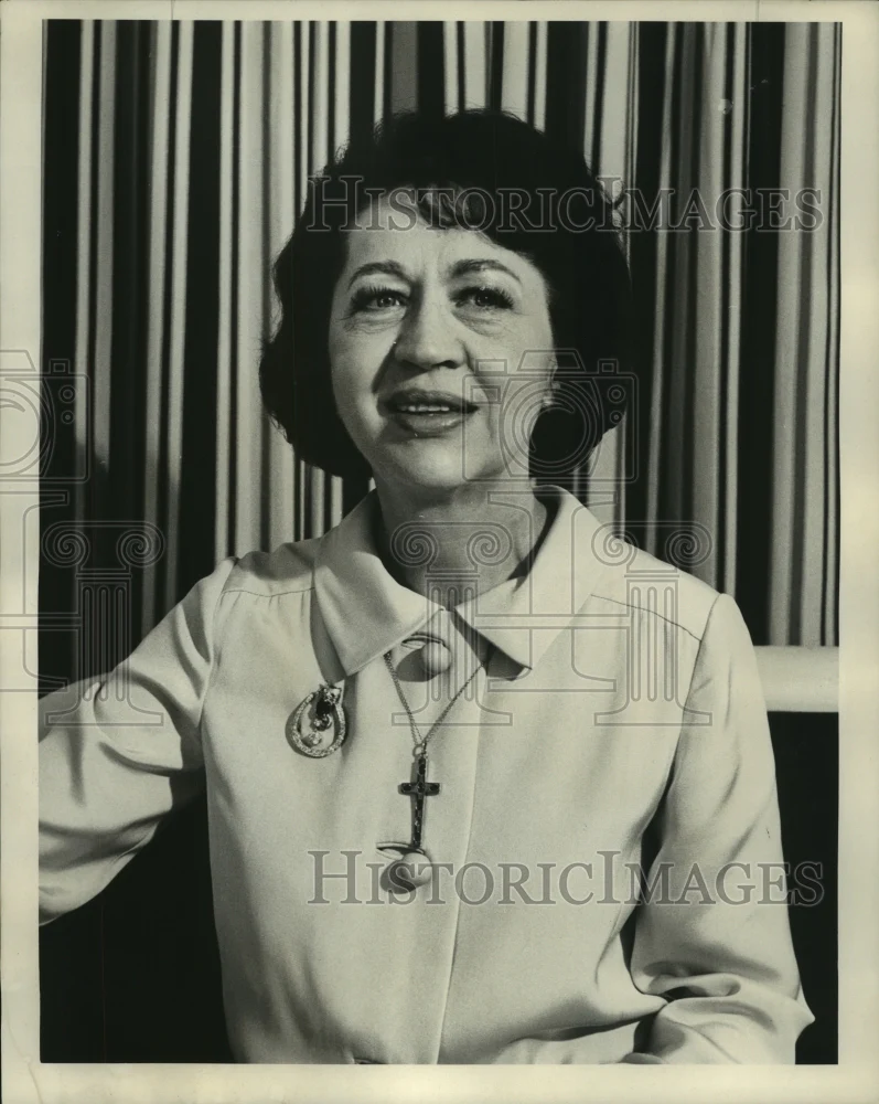 1967 Press Photo Jeane Dixon, self-proclaimed psychic and astrologer.
