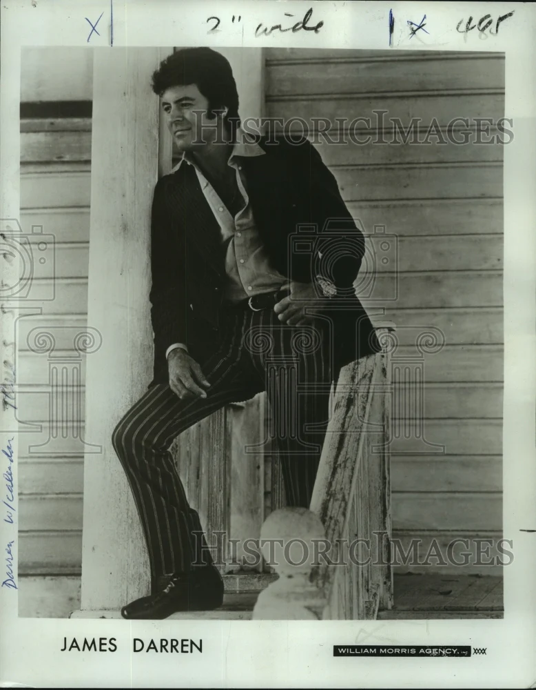 1977 Press Photo James Darren, actor, singer and nightclub performer.