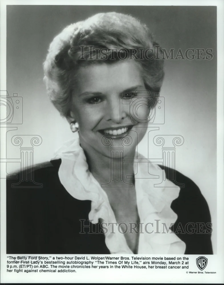1987 Press Photo Former First Lady, Betty Ford, "The Betty Ford Story"