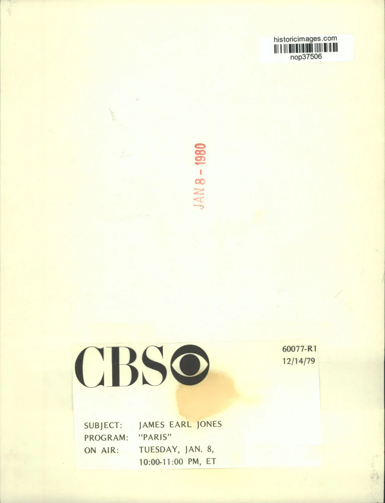 1979 Press Photo James Earl Jones, Actor in "Paris" on CBS Television - Image 2