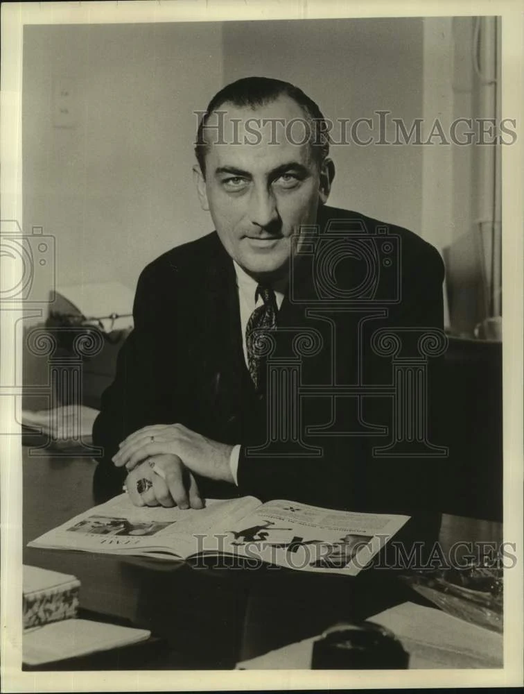 1959 Press Photo Emmet John Hughes, Author of "America the Vincible" - nop44000