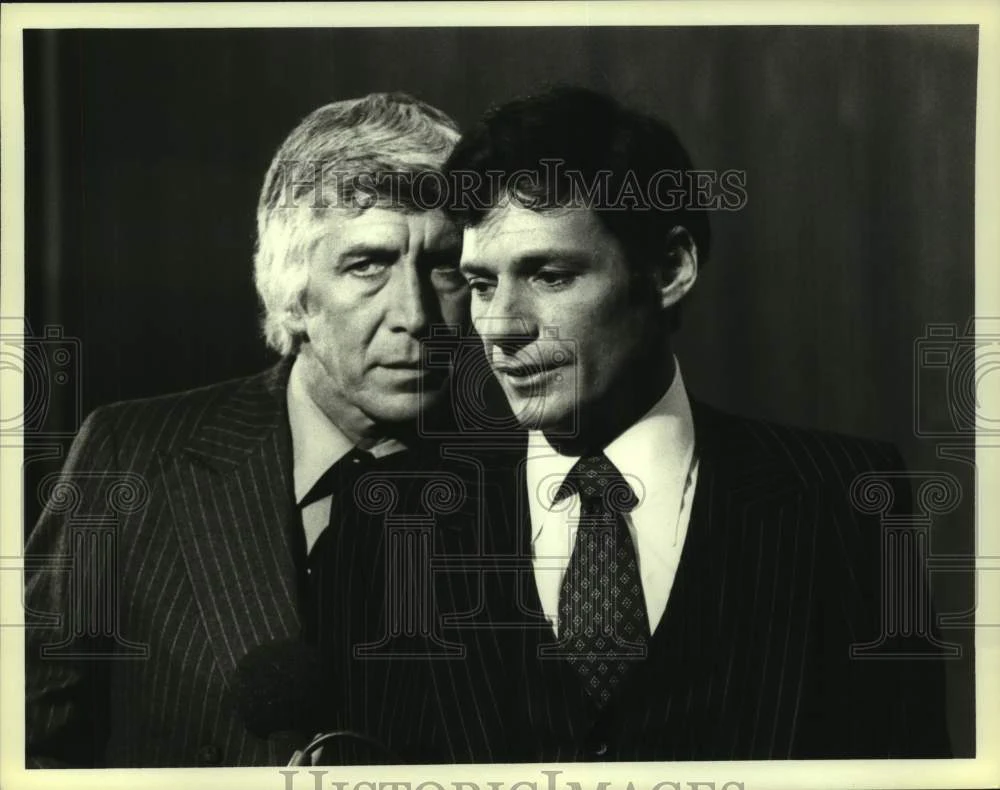 1979 Press Photo Patrick O'Neal and Ron Leibman star in "Kaz," on CBS