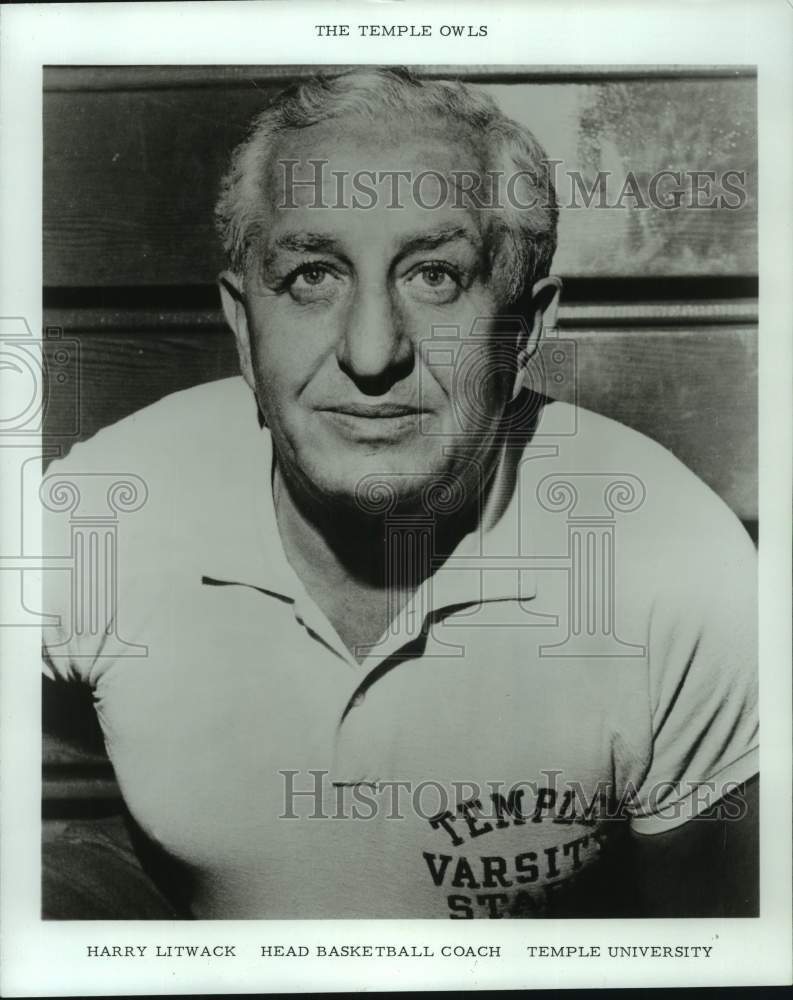 1973 Press Photo Temple University Owls' head basketball coach Harry Litwack