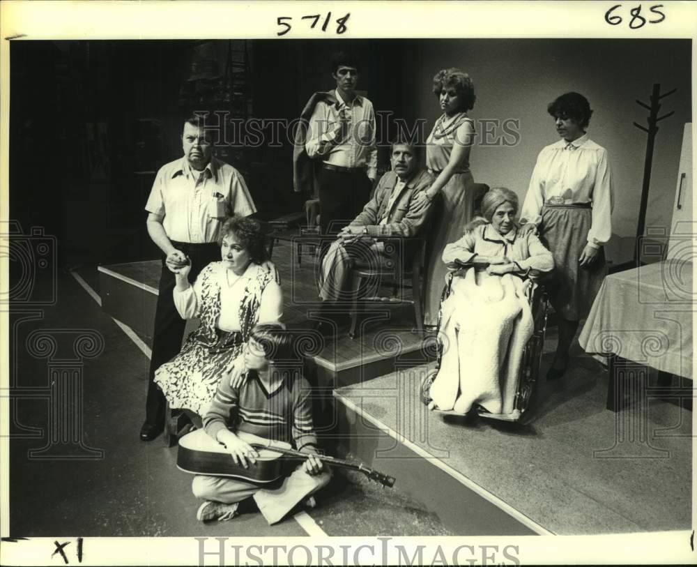 1979 Press Photo Cast of "The Shadow Box" at Le Petit Theatre in performance