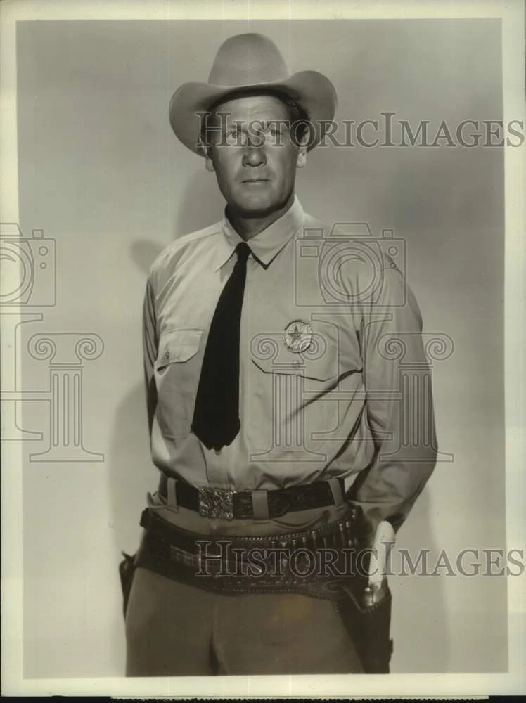 Press Photo Joel McCrea stars on NBC's "Tale of the Texas Rangers" - nop62220