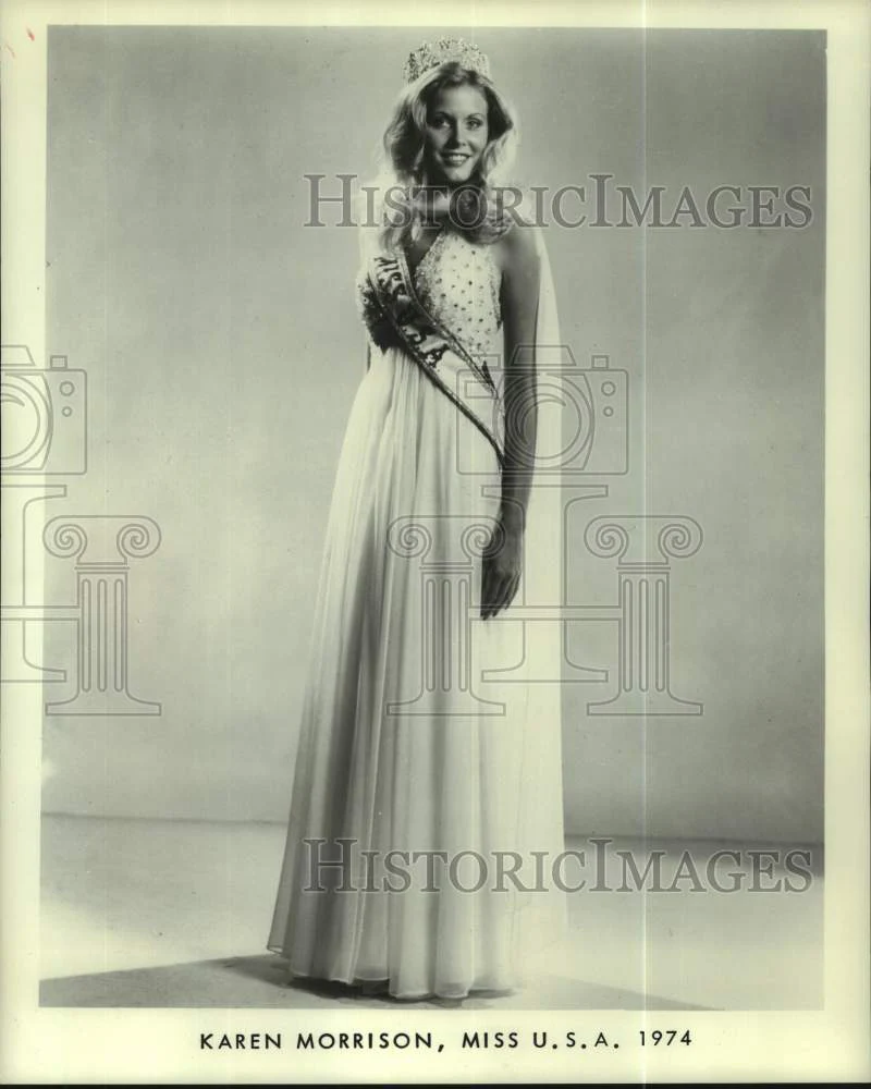 1975 Press Photo Karen Morrison, Miss U.S.A. 1974 - nop63453